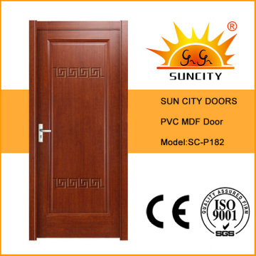 Puerta compuesta plástica de madera del PVC con mejores ventas (SC-P182)